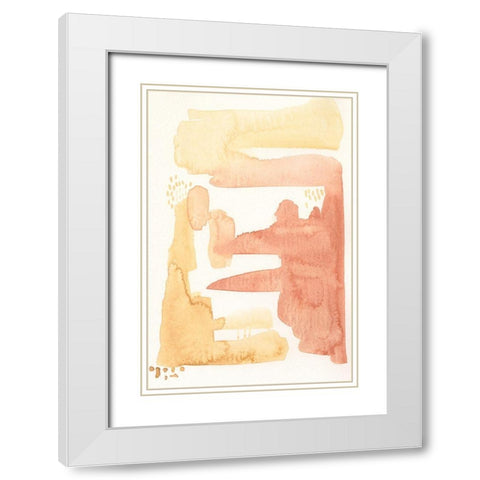 Desert Tint II White Modern Wood Framed Art Print with Double Matting by Moore, Regina