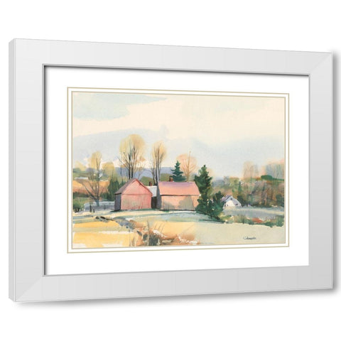 Flemings in Suffield Connecticut White Modern Wood Framed Art Print with Double Matting by Calcasola, Stephen