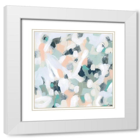 Pastel Alloy II White Modern Wood Framed Art Print with Double Matting by Vess, June Erica