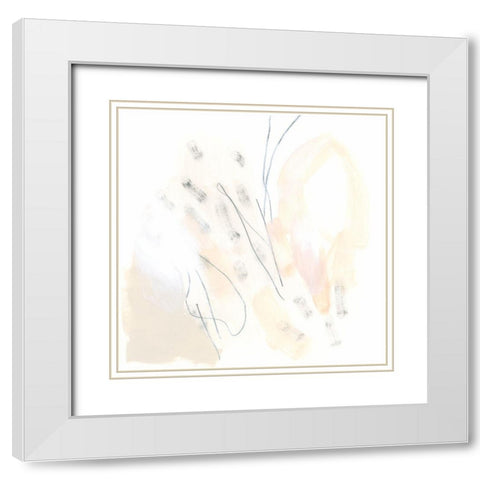 Subtle Strike II White Modern Wood Framed Art Print with Double Matting by Vess, June Erica
