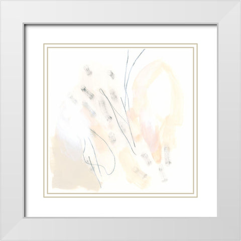 Subtle Strike II White Modern Wood Framed Art Print with Double Matting by Vess, June Erica