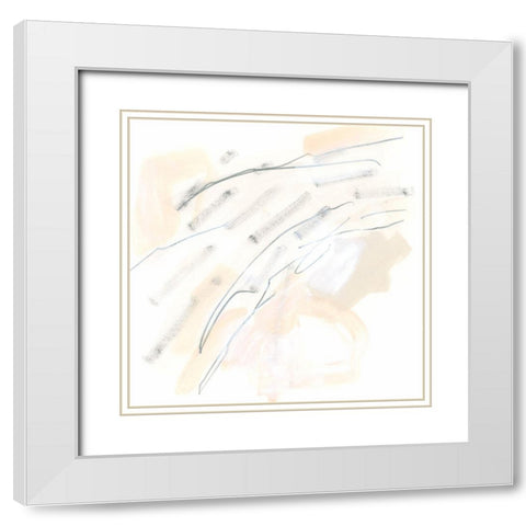 Subtle Strike VII White Modern Wood Framed Art Print with Double Matting by Vess, June Erica