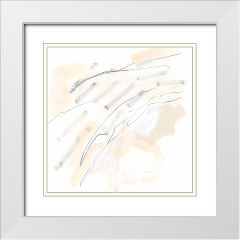 Subtle Strike VII White Modern Wood Framed Art Print with Double Matting by Vess, June Erica
