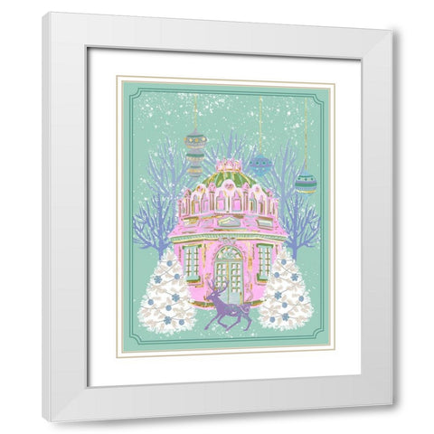 Winter Holidays VI White Modern Wood Framed Art Print with Double Matting by Wang, Melissa