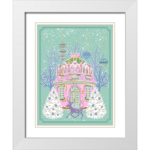Winter Holidays VI White Modern Wood Framed Art Print with Double Matting by Wang, Melissa