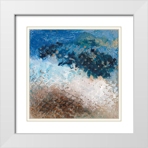 Sharkfin II White Modern Wood Framed Art Print with Double Matting by Longley, Alicia