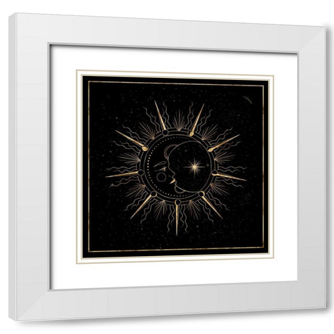 Mother Moon II White Modern Wood Framed Art Print with Double Matting by Popp, Grace