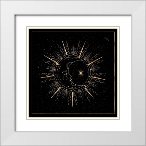 Mother Moon II White Modern Wood Framed Art Print with Double Matting by Popp, Grace