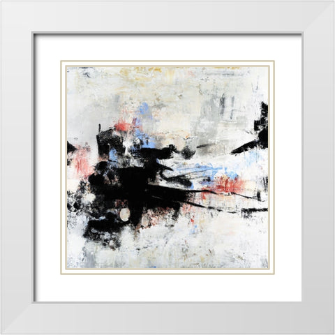 All Mixed Up I White Modern Wood Framed Art Print with Double Matting by OToole, Tim