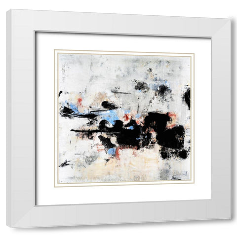 All Mixed Up II White Modern Wood Framed Art Print with Double Matting by OToole, Tim