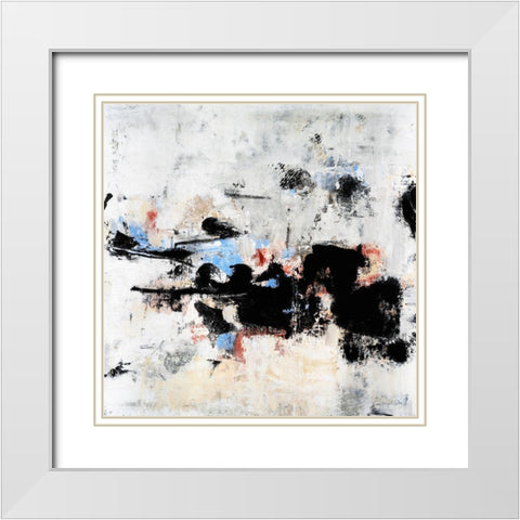 All Mixed Up II White Modern Wood Framed Art Print with Double Matting by OToole, Tim