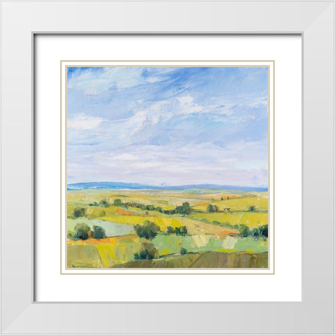 Picturesque View I White Modern Wood Framed Art Print with Double Matting by OToole, Tim