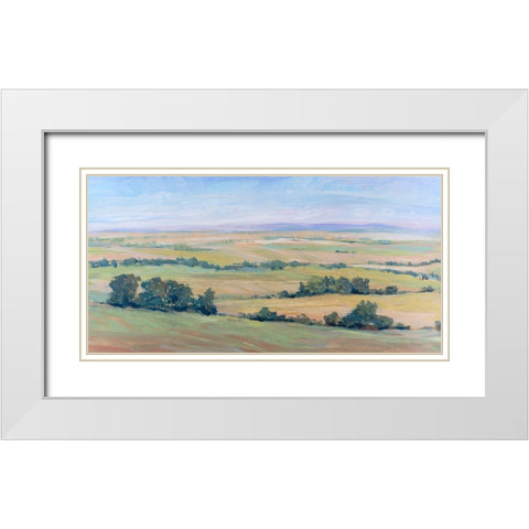 Outlook II White Modern Wood Framed Art Print with Double Matting by OToole, Tim
