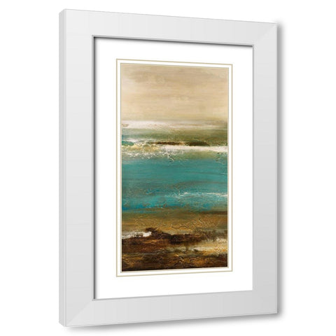 Embellished Lullaby II White Modern Wood Framed Art Print with Double Matting by Bramma, Lila