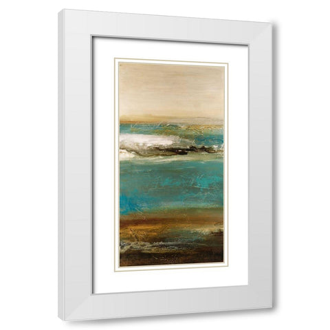 Embellished Lullaby III White Modern Wood Framed Art Print with Double Matting by Bramma, Lila