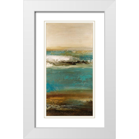 Embellished Lullaby III White Modern Wood Framed Art Print with Double Matting by Bramma, Lila