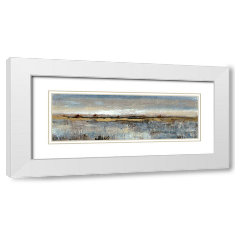 Embellished Grey Mist II White Modern Wood Framed Art Print with Double Matting by OToole, Tim