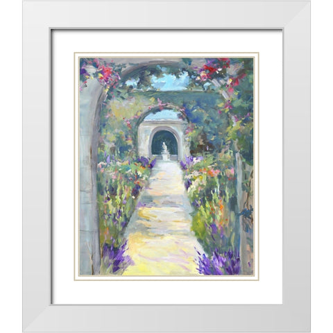 Peaceful Passage White Modern Wood Framed Art Print with Double Matting by Stevens, Allayn