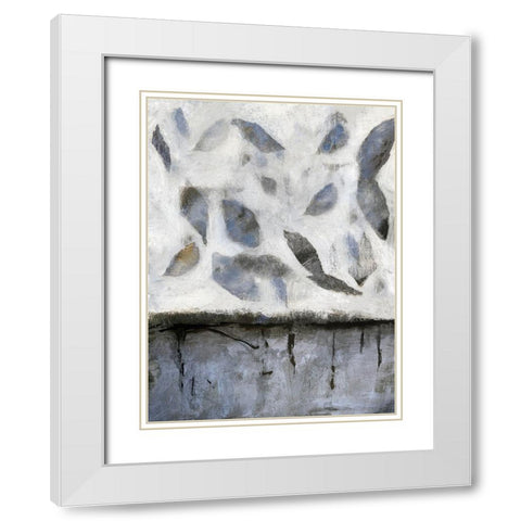 Falling Up in Blue I White Modern Wood Framed Art Print with Double Matting by Bagnato, Judi