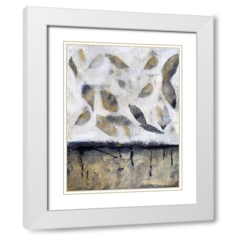 Falling Up in Taupe I White Modern Wood Framed Art Print with Double Matting by Bagnato, Judi