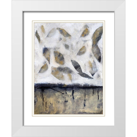 Falling Up in Taupe I White Modern Wood Framed Art Print with Double Matting by Bagnato, Judi