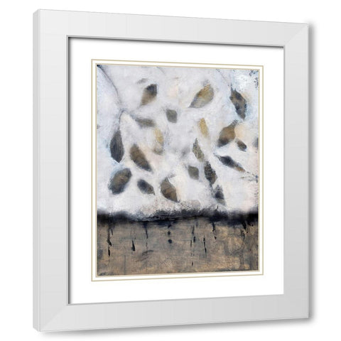 Falling Up in Taupe II White Modern Wood Framed Art Print with Double Matting by Bagnato, Judi