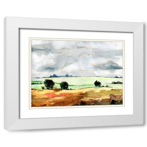 Open Skies II White Modern Wood Framed Art Print with Double Matting by McCreery, Paul