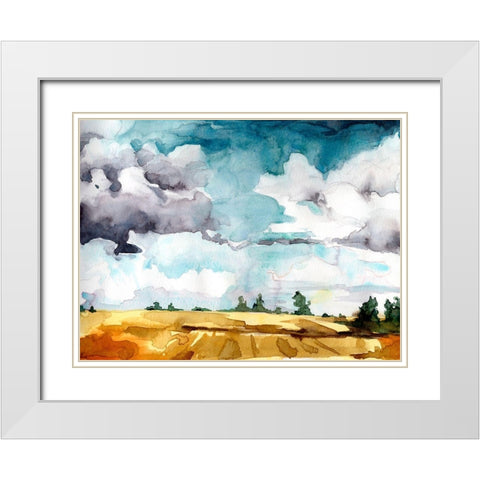 Open Skies III White Modern Wood Framed Art Print with Double Matting by McCreery, Paul