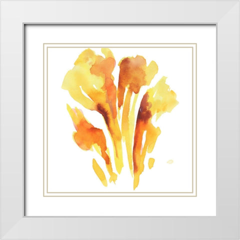 Seasonal Reflections II White Modern Wood Framed Art Print with Double Matting by Combs, Joyce