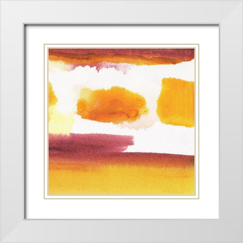 Desert Skies II White Modern Wood Framed Art Print with Double Matting by Combs, Joyce