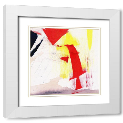 Floating Perspectives III White Modern Wood Framed Art Print with Double Matting by Combs, Joyce
