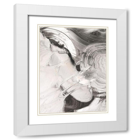 Sand Storm I White Modern Wood Framed Art Print with Double Matting by Harper, Ethan