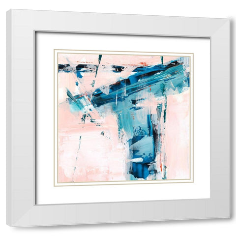 Berry Cherry I White Modern Wood Framed Art Print with Double Matting by Harper, Ethan