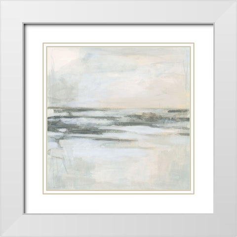 Winter Coast II White Modern Wood Framed Art Print with Double Matting by Vess, June Erica