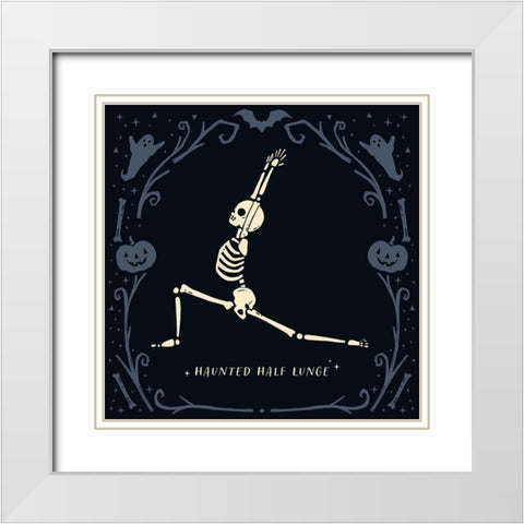 Scary Stretches III White Modern Wood Framed Art Print with Double Matting by Barnes, Victoria