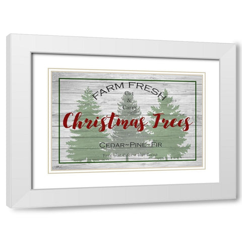 Farm Fresh White Modern Wood Framed Art Print with Double Matting by Chandler, Sharon