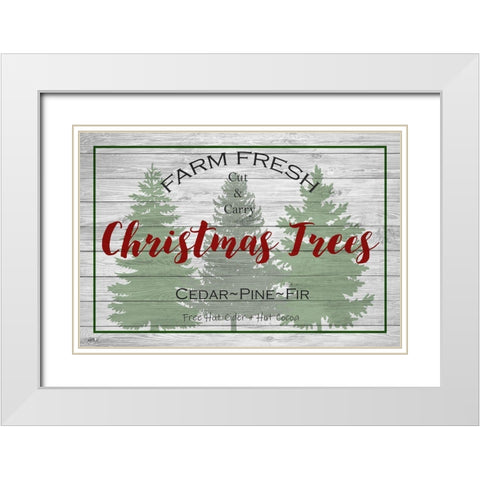 Farm Fresh White Modern Wood Framed Art Print with Double Matting by Chandler, Sharon