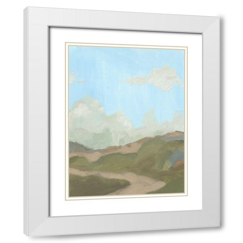 Summer Wayside I White Modern Wood Framed Art Print with Double Matting by Green, Jacob