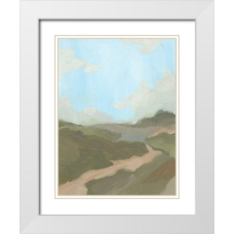 Summer Wayside II White Modern Wood Framed Art Print with Double Matting by Green, Jacob