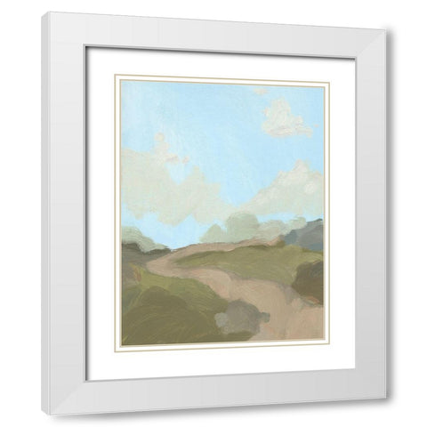 Summer Wayside III White Modern Wood Framed Art Print with Double Matting by Green, Jacob