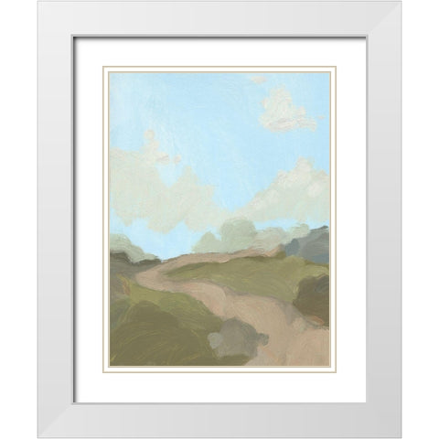 Summer Wayside III White Modern Wood Framed Art Print with Double Matting by Green, Jacob