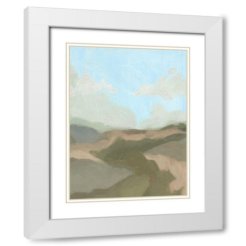 Summer Wayside IV White Modern Wood Framed Art Print with Double Matting by Green, Jacob