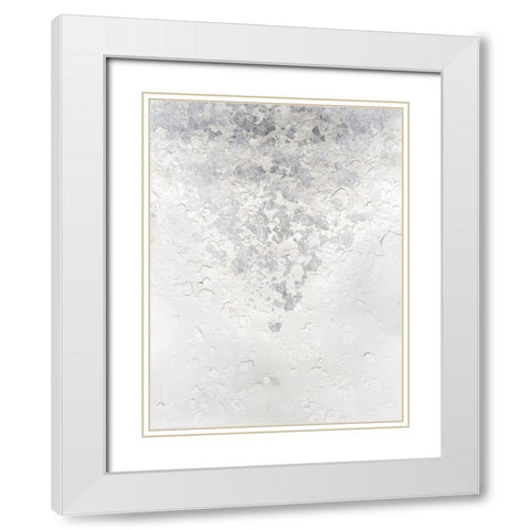 Anodized I White Modern Wood Framed Art Print with Double Matting by Lam, Vanna