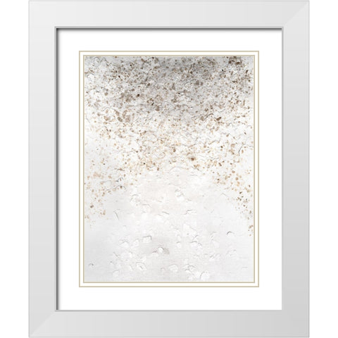 Anodized III White Modern Wood Framed Art Print with Double Matting by Lam, Vanna