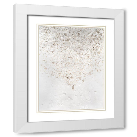 Anodized IV White Modern Wood Framed Art Print with Double Matting by Lam, Vanna