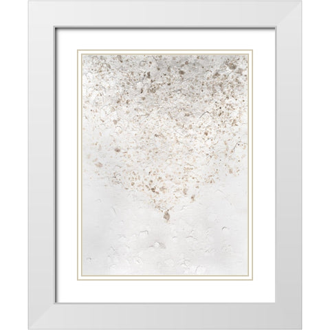 Anodized IV White Modern Wood Framed Art Print with Double Matting by Lam, Vanna