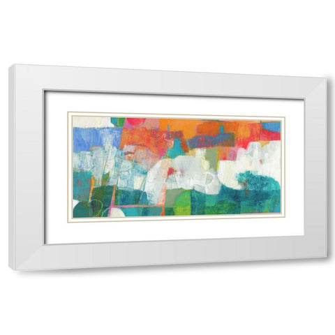 Revenir IV White Modern Wood Framed Art Print with Double Matting by Jachimiec, Sue