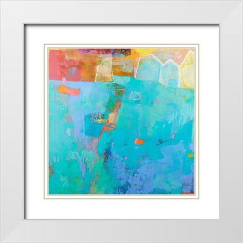 Colligere I White Modern Wood Framed Art Print with Double Matting by Jachimiec, Sue