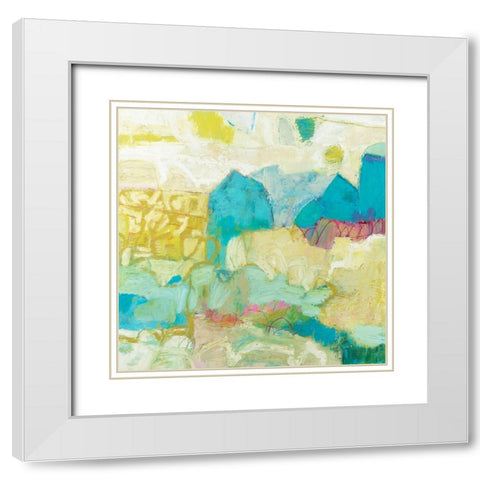 Colligere II White Modern Wood Framed Art Print with Double Matting by Jachimiec, Sue