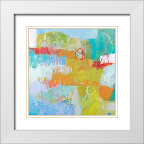 Colligere III White Modern Wood Framed Art Print with Double Matting by Jachimiec, Sue